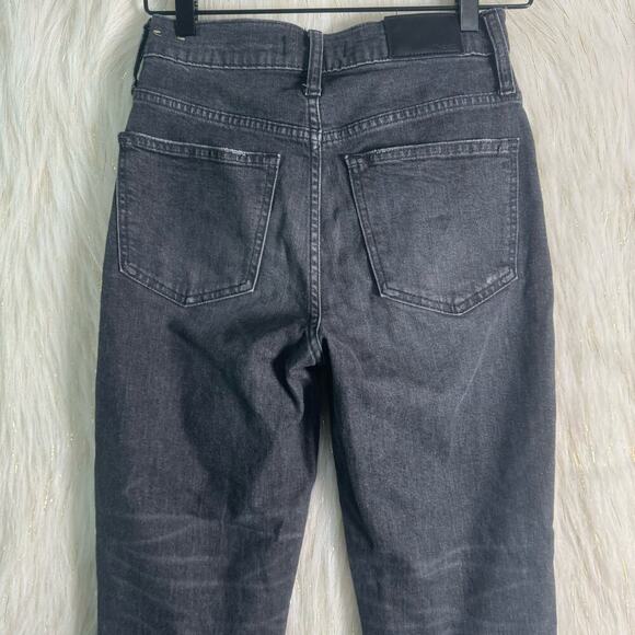 Madewell Womens Vintage Crop Jeans High Rise Black Straight AA892 FA19 Sz 24 - Picture 5 of 12